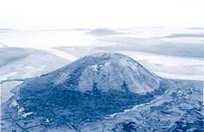 Ibyuk, a pingo near Tuktoyaktuk