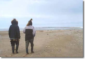 Elders Edgar Kotokak and Emmanuel Felix at Utqaluk in 1995